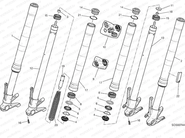 FRONT FORK [MOD:M 821]