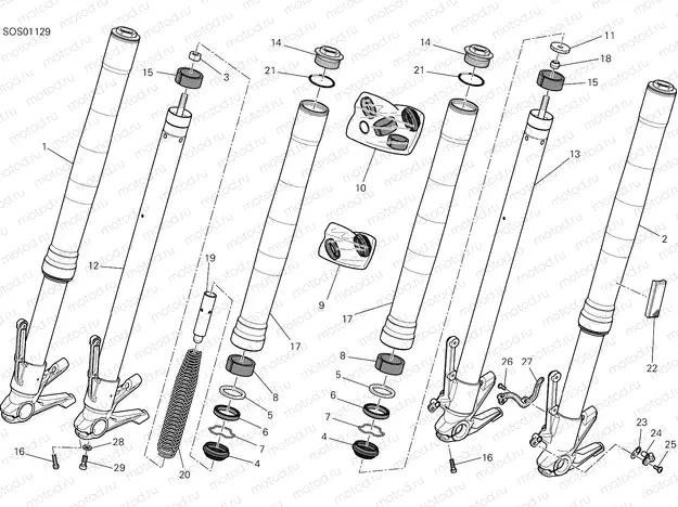 FRONT FORK [MOD:M937]
