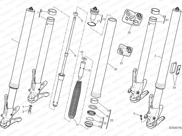 FRONT FORK [MOD:MS1260]