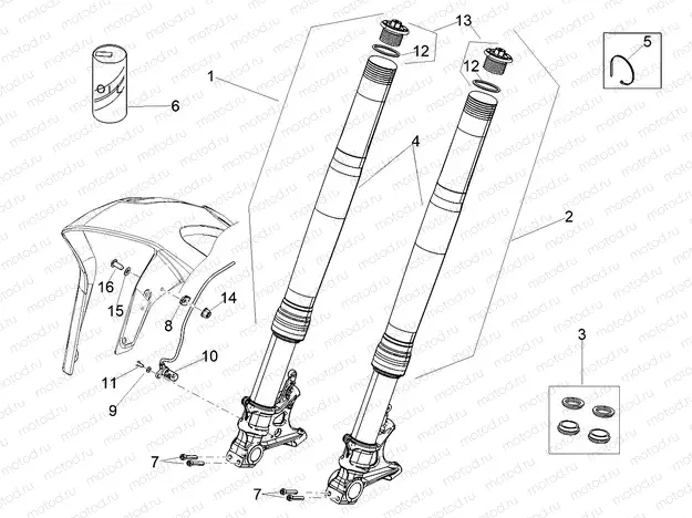 Front fork Ohlins