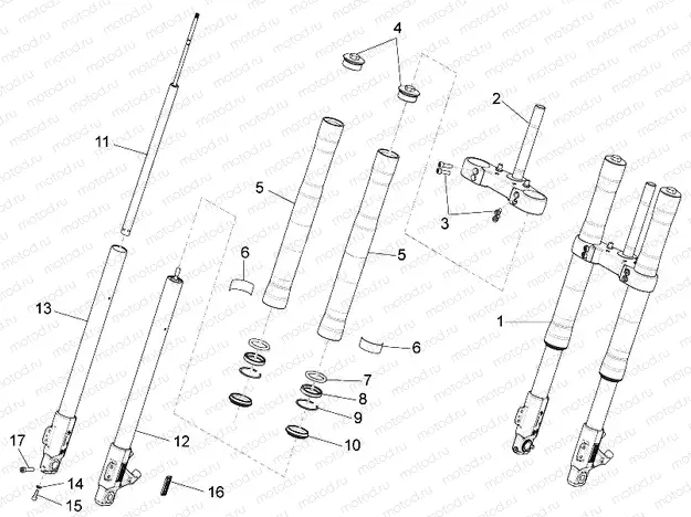 Front fork Paioli