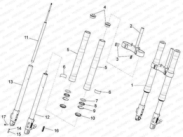 Front fork Paioli