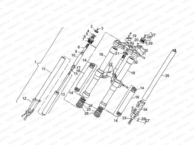 Front fork R