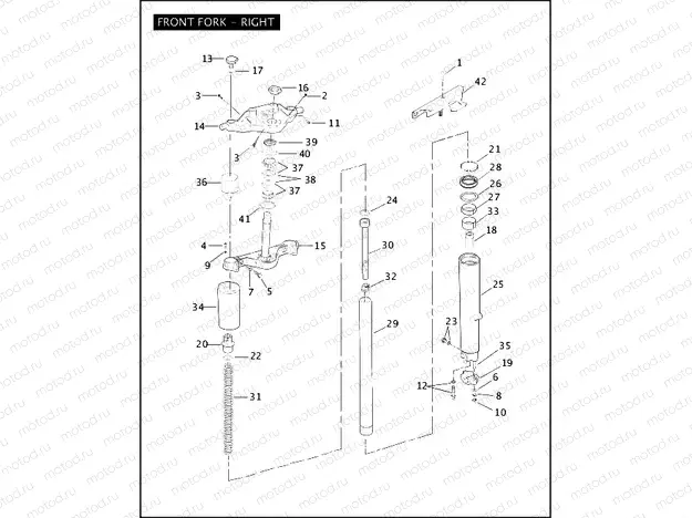 FRONT FORK - RIGHT
