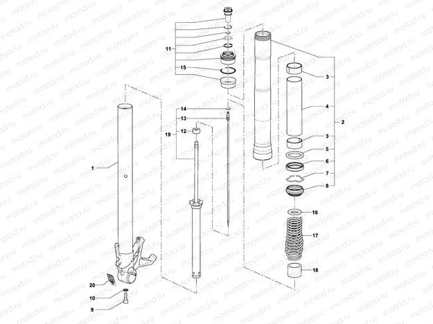 Front Fork Right
