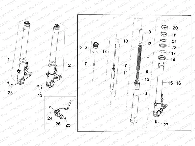Front fork Sachs