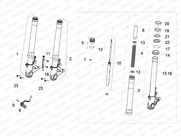 Front fork Sachs