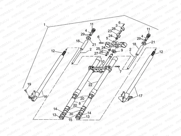 Front fork T