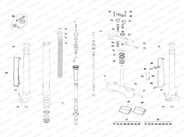 FRONT FORK (TC-TXC)