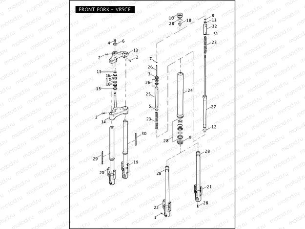 FRONT FORK - VRSCF