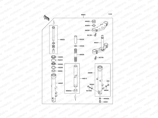 Front Fork(-ZR550B-024010)