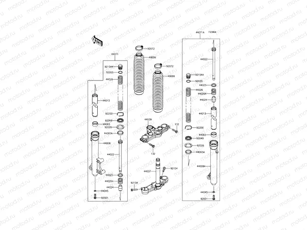 Front Fork(JKALX125CCDA09711-)