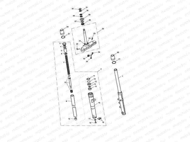 Front Forks & Lower Yoke 469051