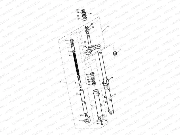 Front Forks & Lower Yoke