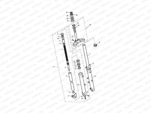 Front Forks & Lower Yoke