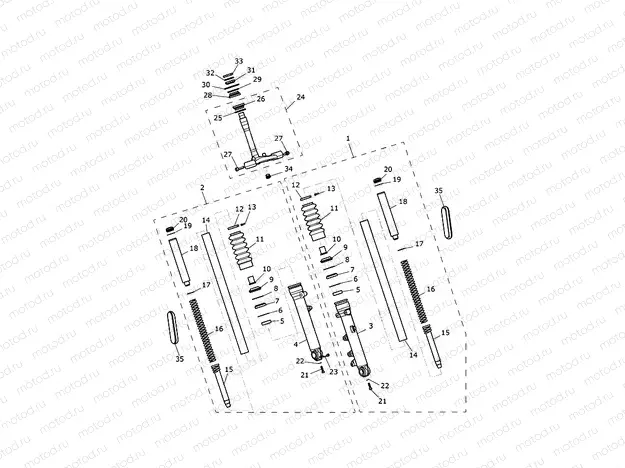 Front Forks & Lower Yoke 914447