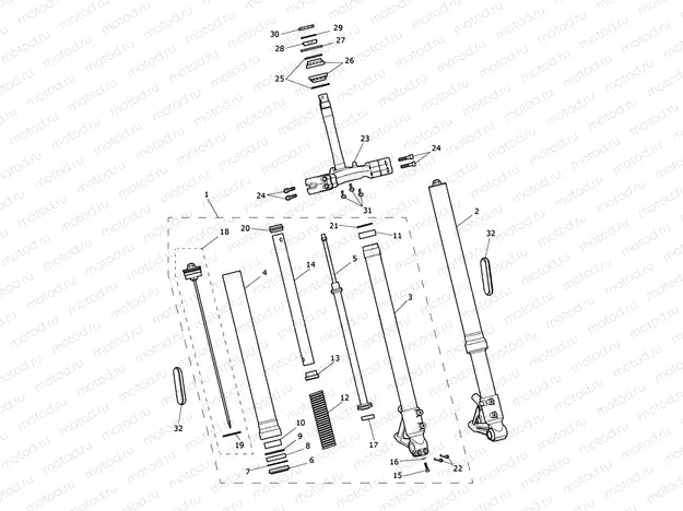 Front Forks & Lower Yoke