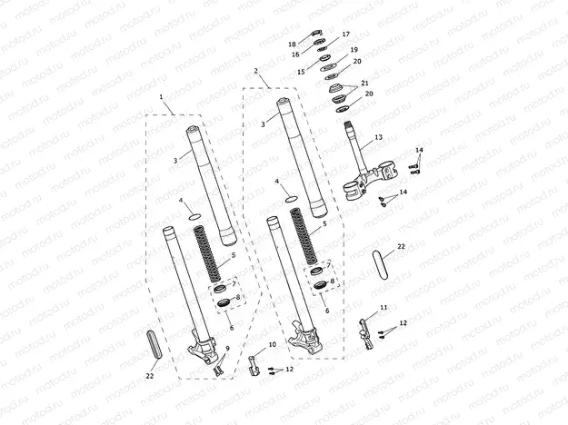 Front Forks & Yokes