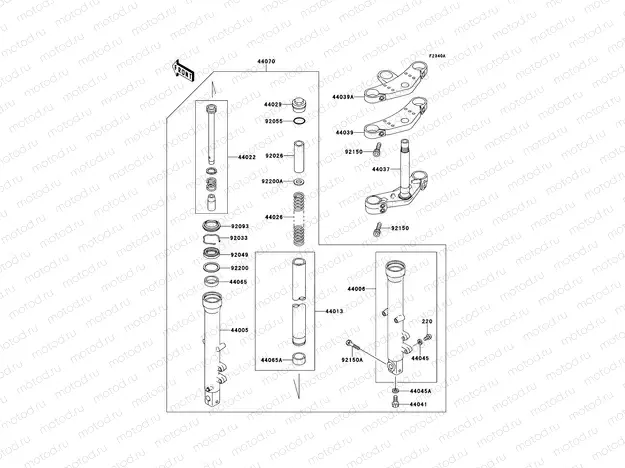 Front Fork(ZR550B-024011-)