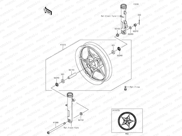 Front hub