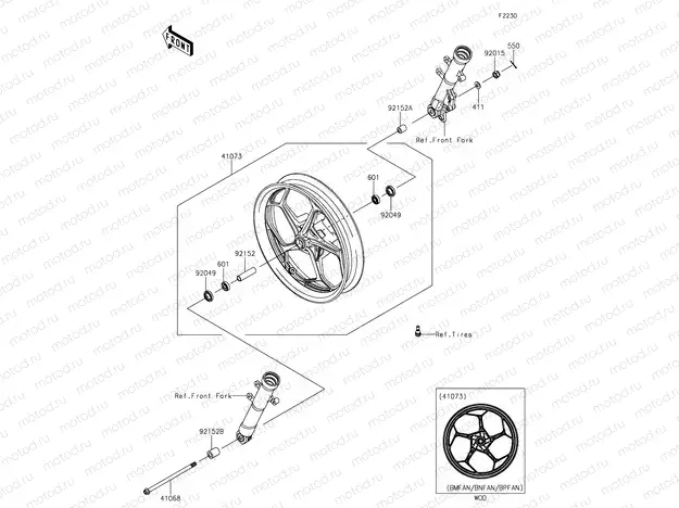 Front hub