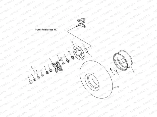 FRONT HUB and FRONT WHEEL - A04GJ50AA/AB/AC/AD (4986168616B05) | FRONT HUB and FRONT WHEEL - A04GJ50AA/AB/AC/AD (4986168616B05)
