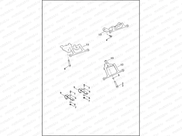 FRONT LICENSE PLATE BRACKETS, HD3 - FLFBS, FLHCS, FXBB, FXBRS, FXFBS, FXLR