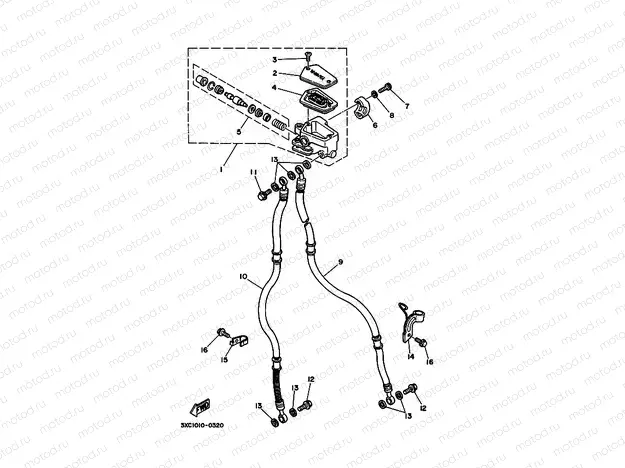 Front master cylinder