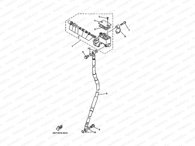 Front master cylinder