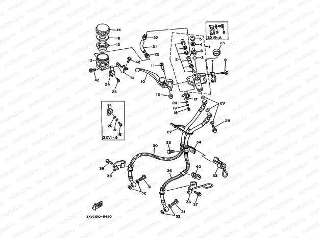 Front master cylinder