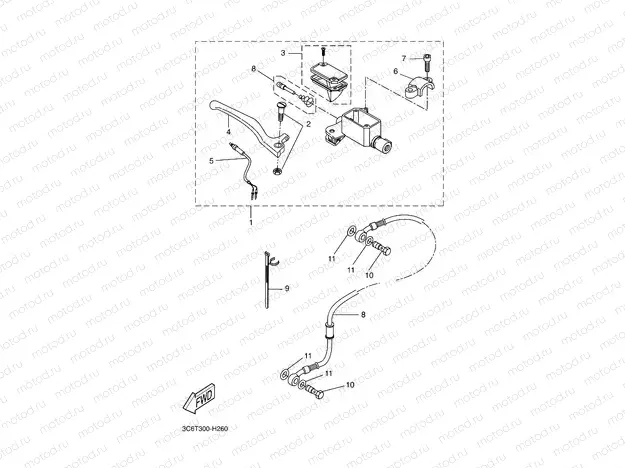 FRONT MASTER CYLINDER