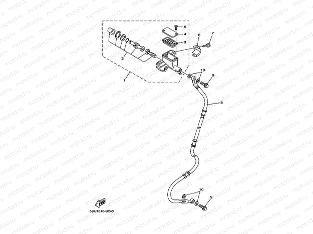 Front master cylinder