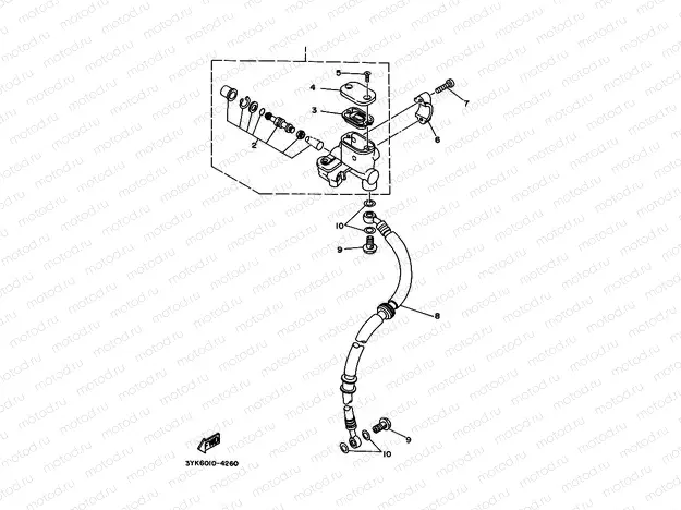 Front master cylinder