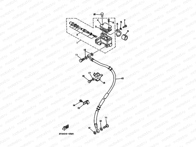 Front master cylinder