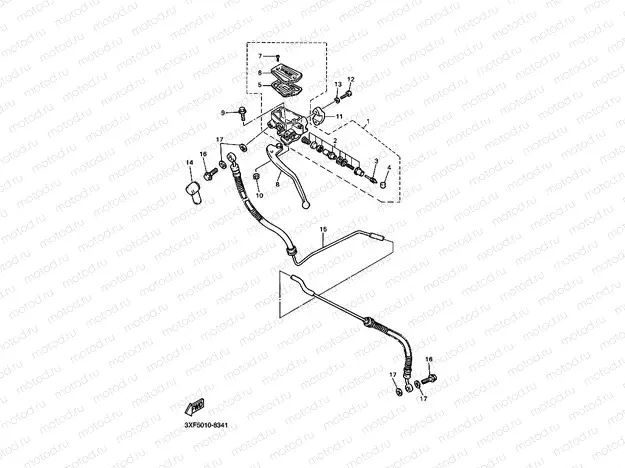 Front master cylinder 2
