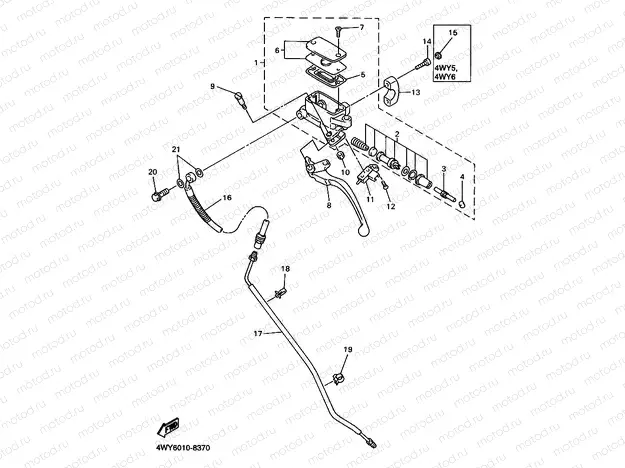 Front master cylinder 2