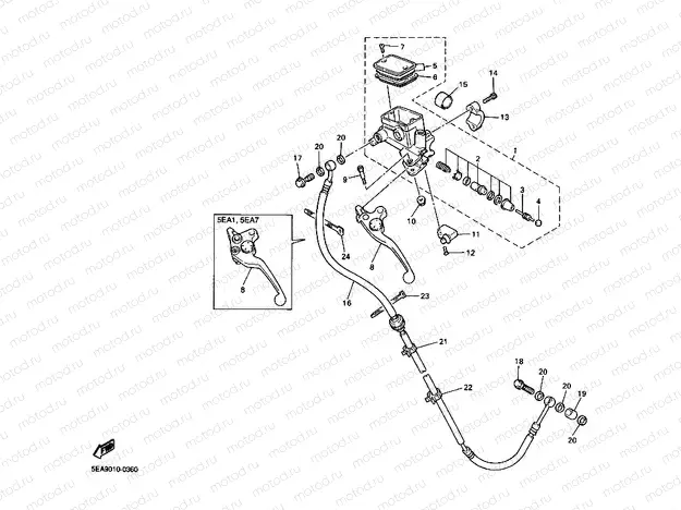 Front master cylinder 2