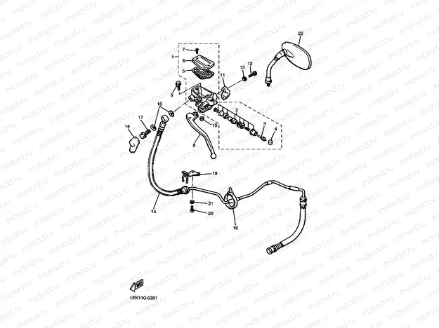 Front master cylinder 2