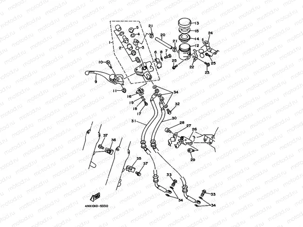 Front master cylinder