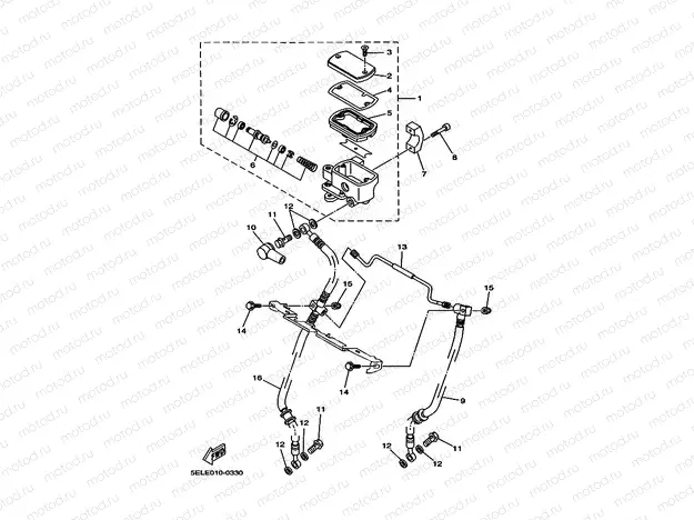 Front master cylinder
