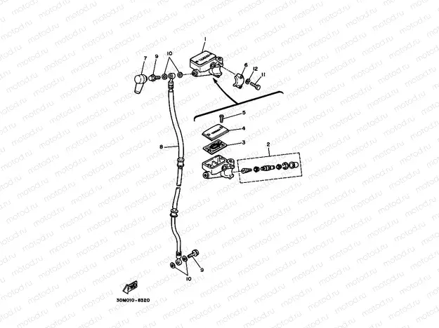 Front Master Cylinder (A P Handle)
