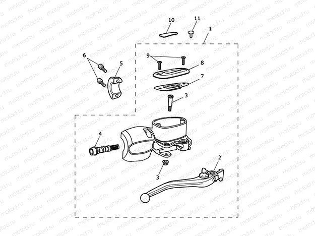 Front Master Cylinder Assy