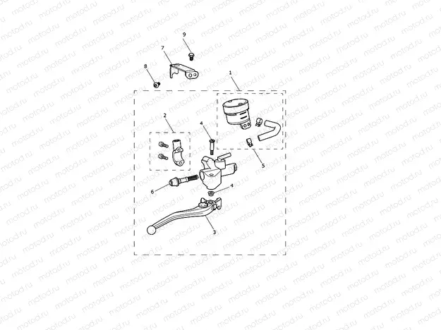 Front Master Cylinder Assy 914447