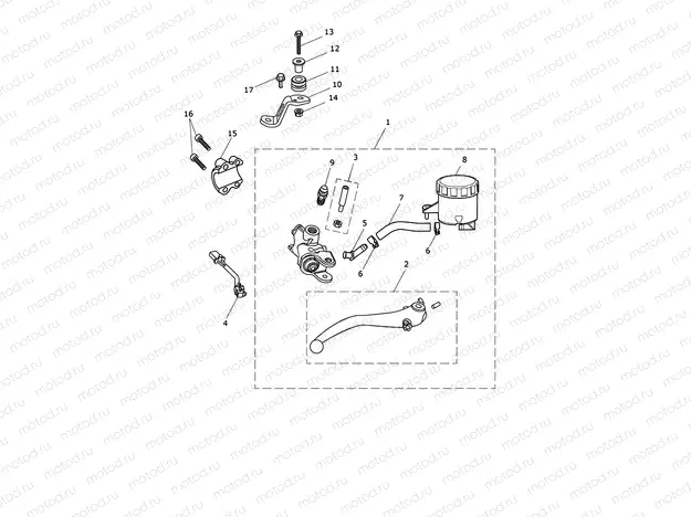 Front Master Cylinder Assy