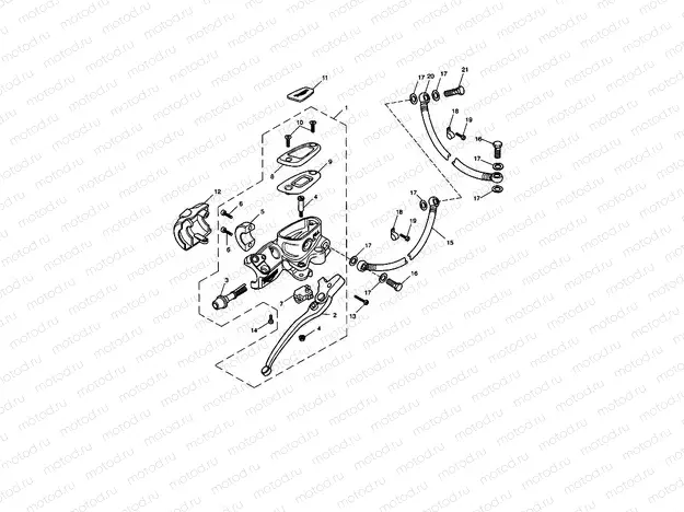 Front Master Cylinder & Hoses