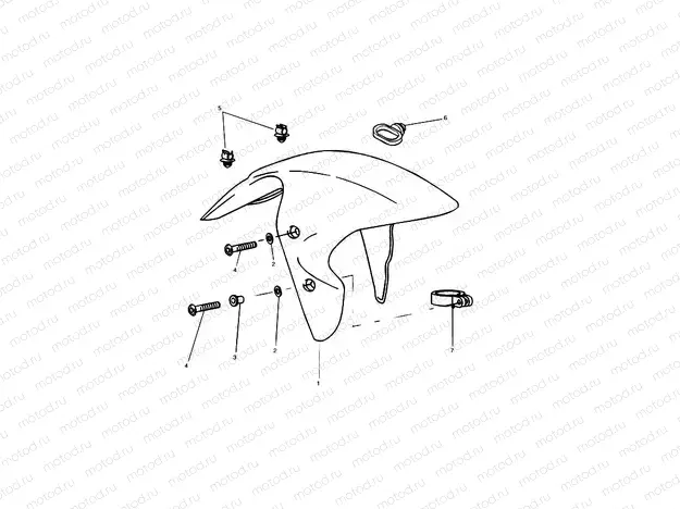 Front Mudguard All Markets Except US,CA,SG