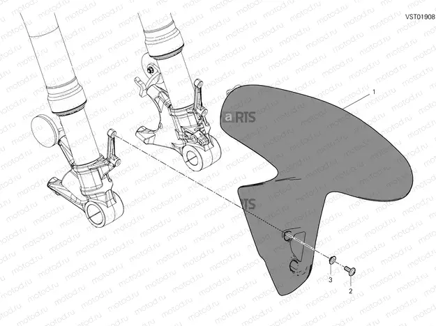 FRONT MUDGUARD [MOD:SFV4 S]