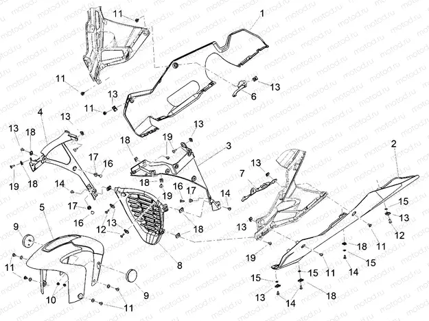 Front mudguard-Pillar