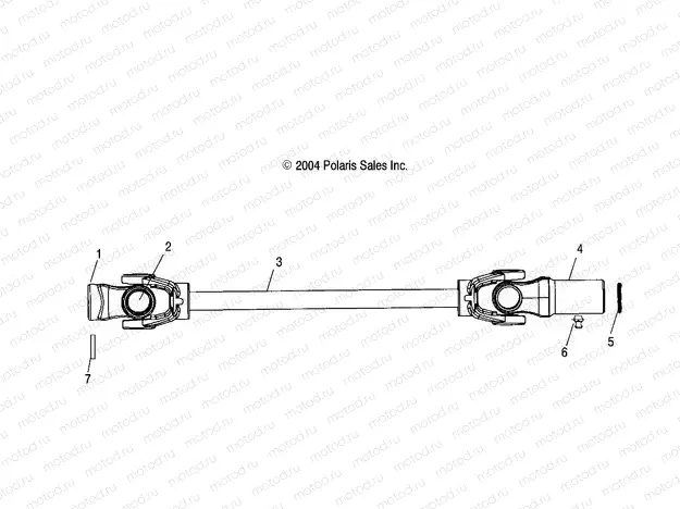 FRONT PROP SHAFT - A04CD32AA/AB/AC (4995189518B08) | FRONT PROP SHAFT - A04CD32AA/AB/AC (4995189518B08)