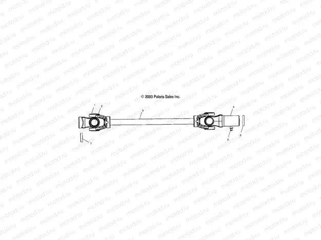 FRONT PROP SHAFT - A04CD32FB (4986268626B10) | FRONT PROP SHAFT - A04CD32FB (4986268626B10)